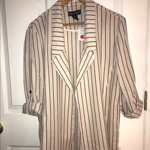Oversized Striped Blazer